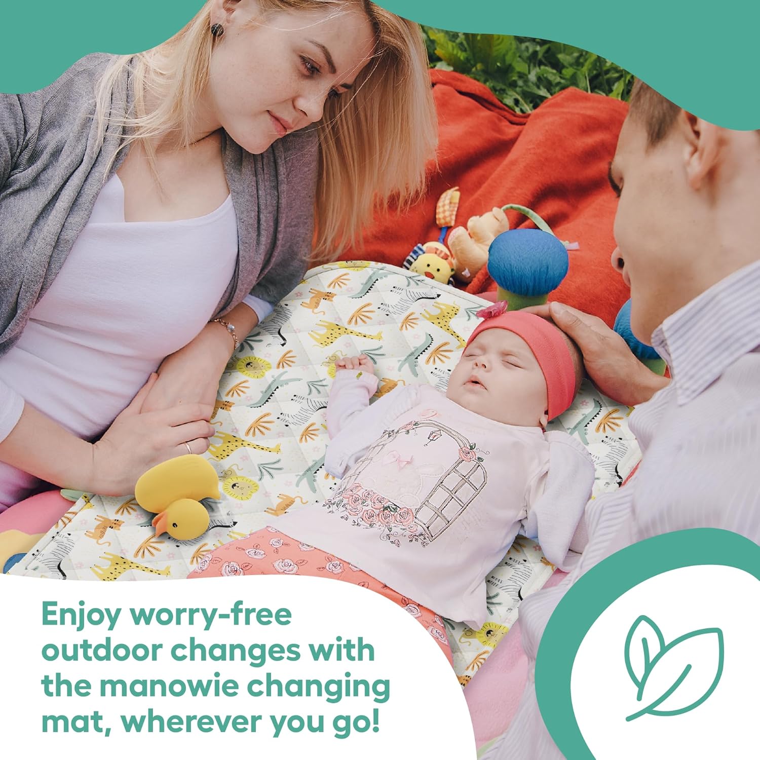 portable baby changing mat – foldable waterproof travel mat for newborns | compact changing bag | pram & nappy bag | safari animals portable baby changing mat – foldable waterproof travel mat for newborns | compact changing bag | pram & nappy bag | safari animals