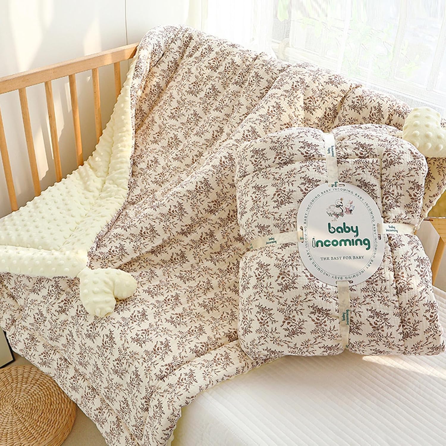 plush thickened security blanket thickened comfort blanket cotton wrap unisex baby blanket excellent for fall & winter plush thickened security blanket thickened comfort blanket cotton wrap unisex baby blanket excellent for fall & winter