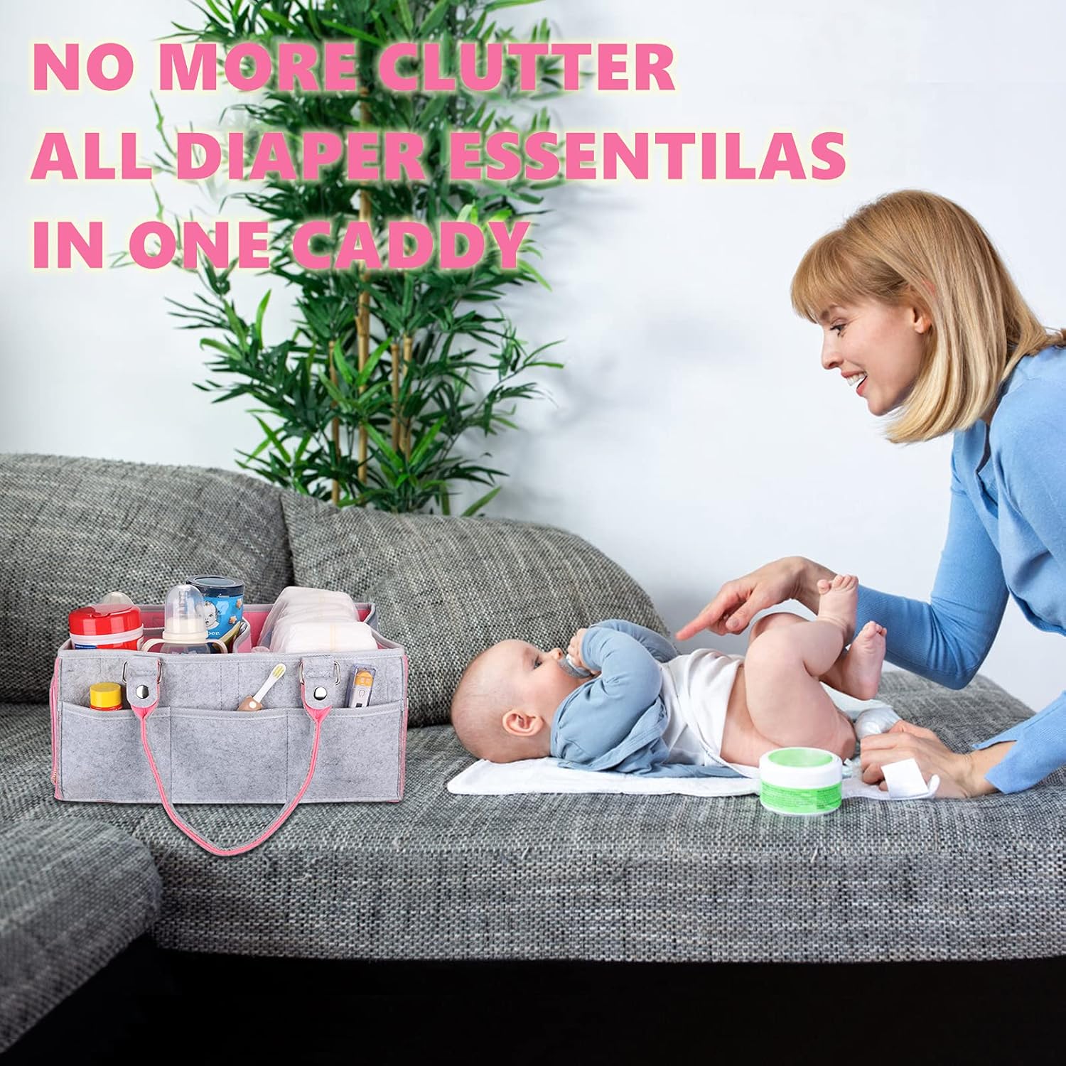 baby diaper caddy organizer for girl boy large nursery storage bin basket portable holder tote bag for changing table and car baby shower gifts newborn essentials baby registry must haves items baby diaper caddy organizer for girl boy large nursery storage bin basket portable holder tote bag for changing table and car baby shower gifts newborn essentials baby registry must haves items