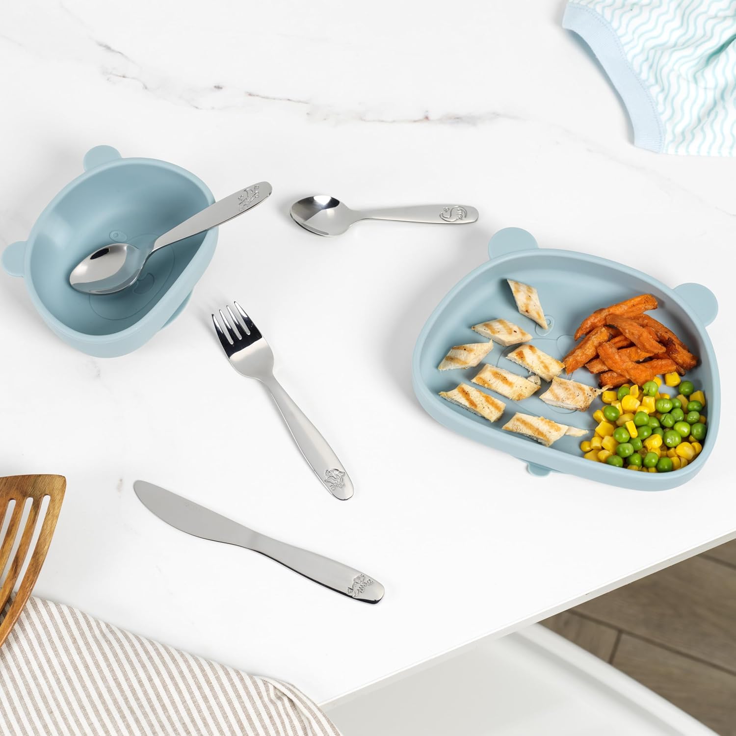 salter 4 piece kids dinosaur cutlery set knife, fork, dessert spoon, & teaspoon, stainless steel, dishwasher safe, mirror polished, embossed pattern, aged 1 5 toddler utensils, 25 year guarantee salter 4 piece kids dinosaur cutlery set knife, fork, dessert spoon, & teaspoon, stainless steel, dishwasher safe, mirror polished, embossed pattern, aged 1 5 toddler utensils, 25 year guarantee