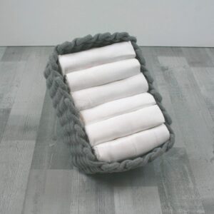 muslinz white baby muslin cloths, baby burp cloths, baby muslins, baby diaper cloths, 100% pure cotton, newborn baby essential (6 pack 70x70cms)