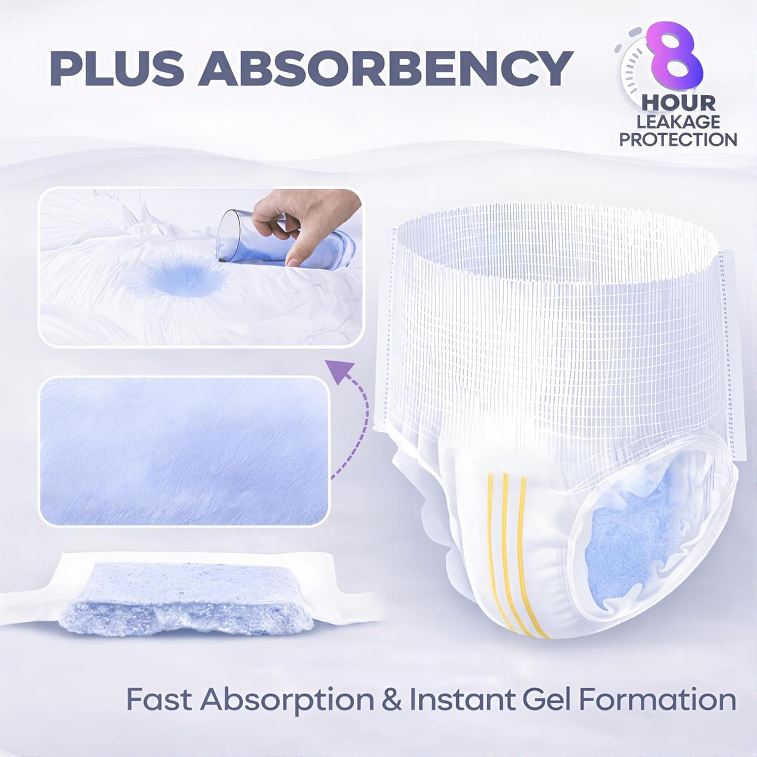 30x adult choice incontinence pants women and men, adult pull up nappies with wetness indicator, max absorbency, leakage protection, odor control (large 30 count) 30x adult choice incontinence pants women and men, adult pull up nappies with wetness indicator, max absorbency, leakage protection, odor control (large 30 count)