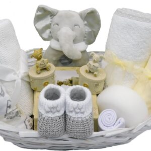 luxury newborn baby gift hamper basket, unisex