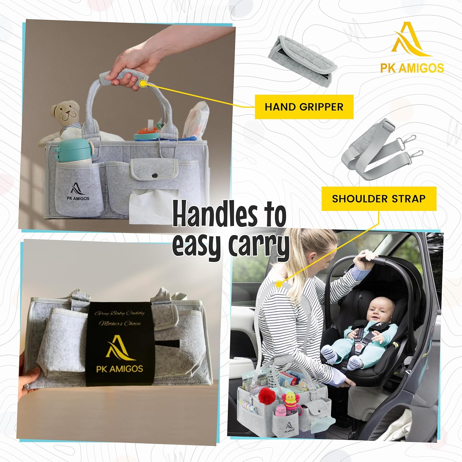 nappy caddy baby β large diaper caddy organizer for nursery & car | portable storage basket for diapers, wipes nappy caddy baby β large diaper caddy organizer for nursery & car | portable storage basket for diapers, wipes