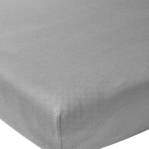 meyco baby fitted sheet for cot 50 x 90 cm jersey fitted sheet 100% cotton oeko tex certified elasticated all round breathable plain grey
