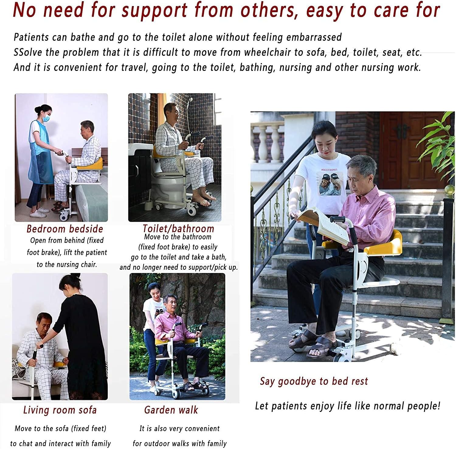 patient transfer lift multifunctional wheelchair shower chair for disabled ideal for travel, toileting, bathing, and nursing patient transfer lift multifunctional wheelchair shower chair for disabled ideal for travel, toileting, bathing, and nursing