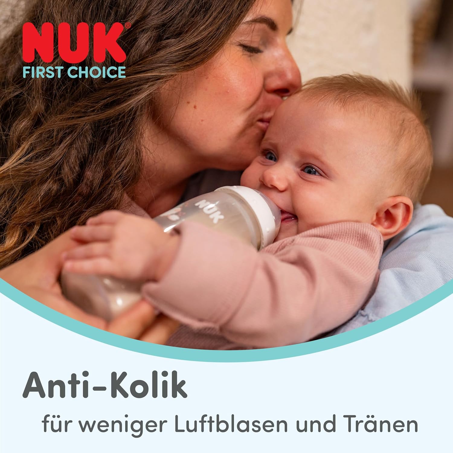 nuk first choice baby bottles, 0 3+ months, 150 ml & 300 ml, anti colic drinking bottle, pp, temperature control display, koala, pack of 4 nuk first choice baby bottles, 0 3+ months, 150 ml & 300 ml, anti colic drinking bottle, pp, temperature control display, koala, pack of 4