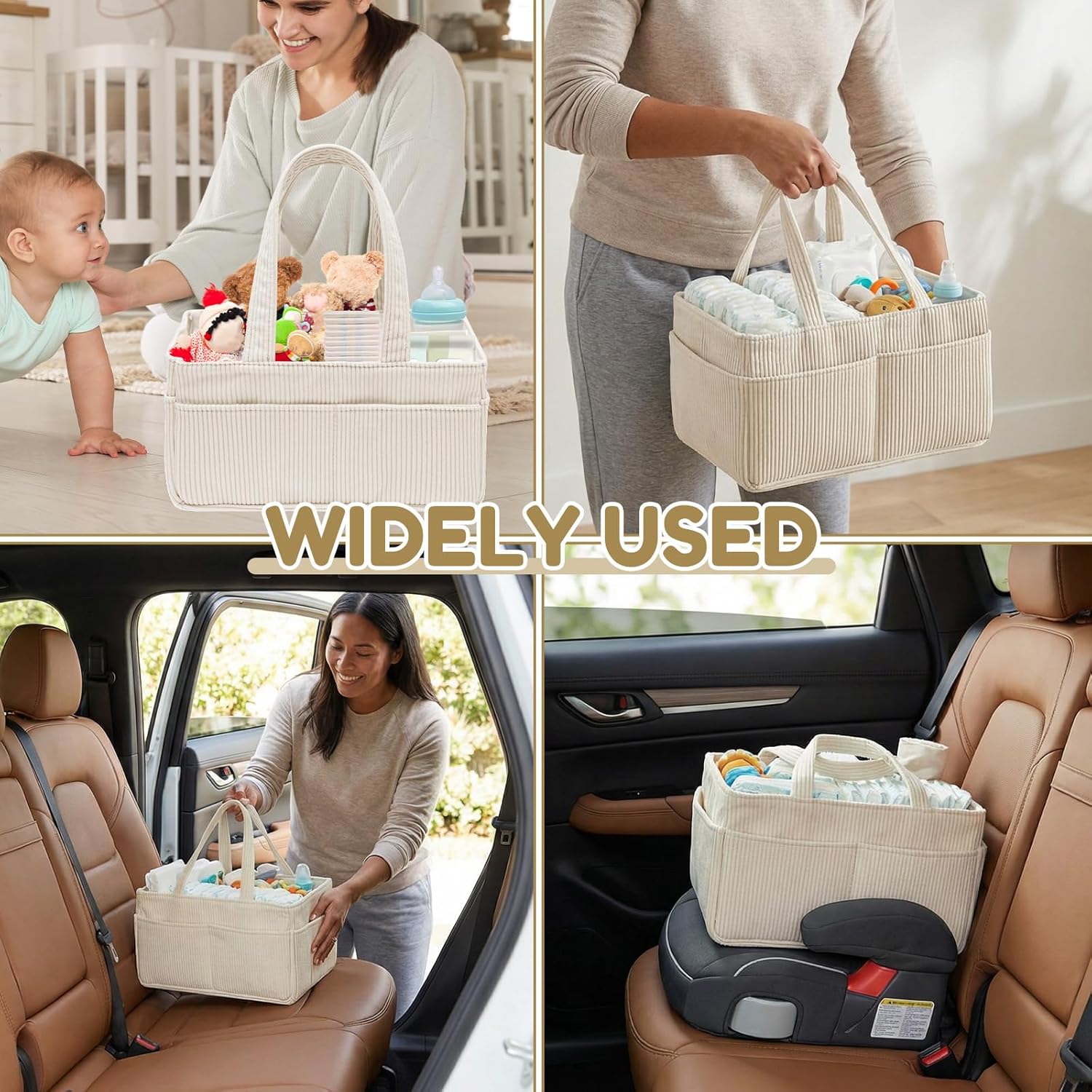 nappy caddy baby diaper caddy organiser portable washable newborn essentials storage basket baby shower gifts for diaper changing 37x23x20cm nappy caddy baby diaper caddy organiser portable washable newborn essentials storage basket baby shower gifts for diaper changing 37x23x20cm