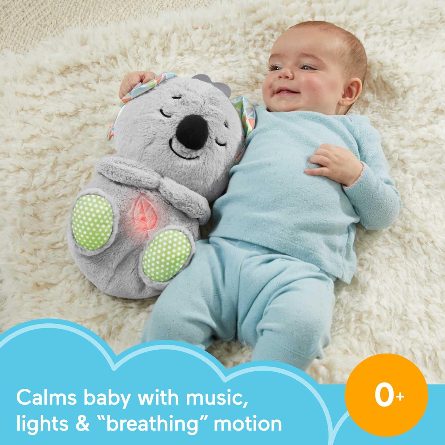 fisher price slumber koala with soft music, light & rhythmic breathing movements, koala cuddly toy, baby toy, night light with music for babies, baby first equipment, for newborn 0+, hbp87 fisher price slumber koala with soft music, light & rhythmic breathing movements, koala cuddly toy, baby toy, night light with music for babies, baby first equipment, for newborn 0+, hbp87
