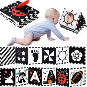 urmywo baby toys 0 6 months, black and white sensory toys brain development, tummy time toys, soft baby book, baby essentials for newborn 0 6 12 months montessori toy gifts