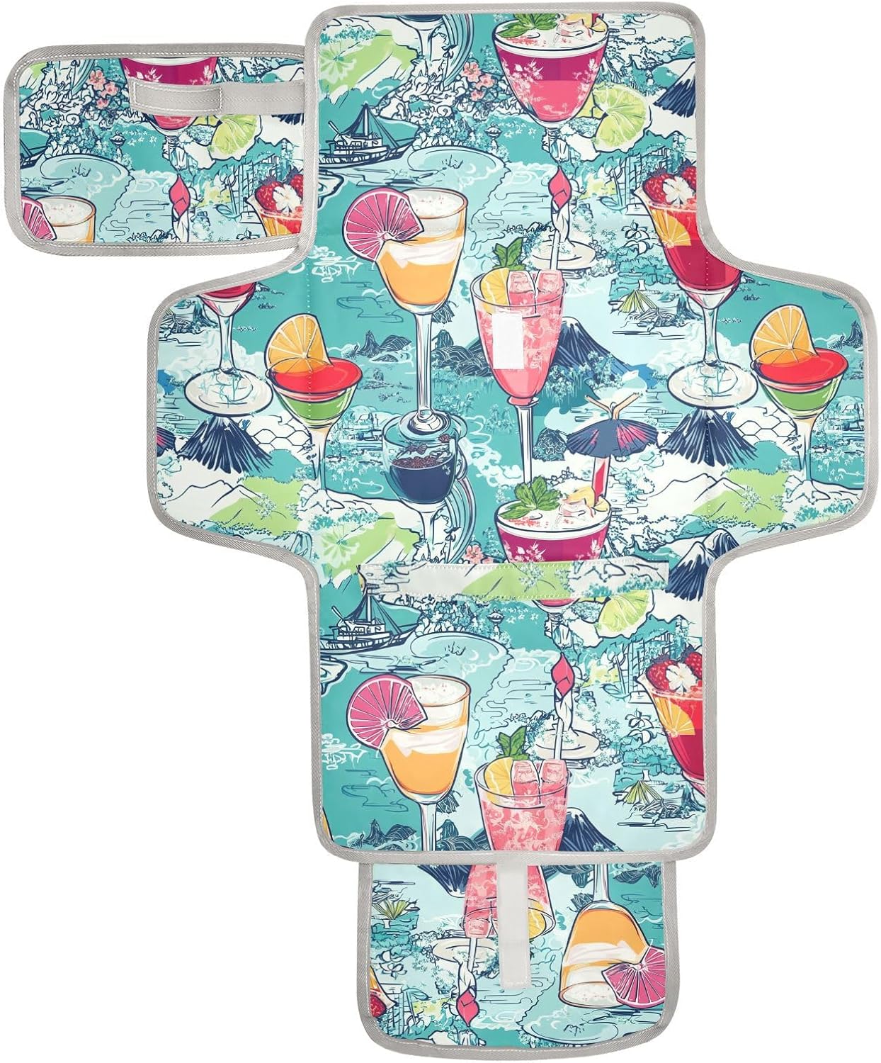 reusable diaper changing pads with tissue pocket colorful cartoon fruit cocktail portable baby changing pad infant travel kit cambiadores de pa?ales para bebes reusable diaper changing pads with tissue pocket colorful cartoon fruit cocktail portable baby changing pad infant travel kit cambiadores de pa?ales para bebes