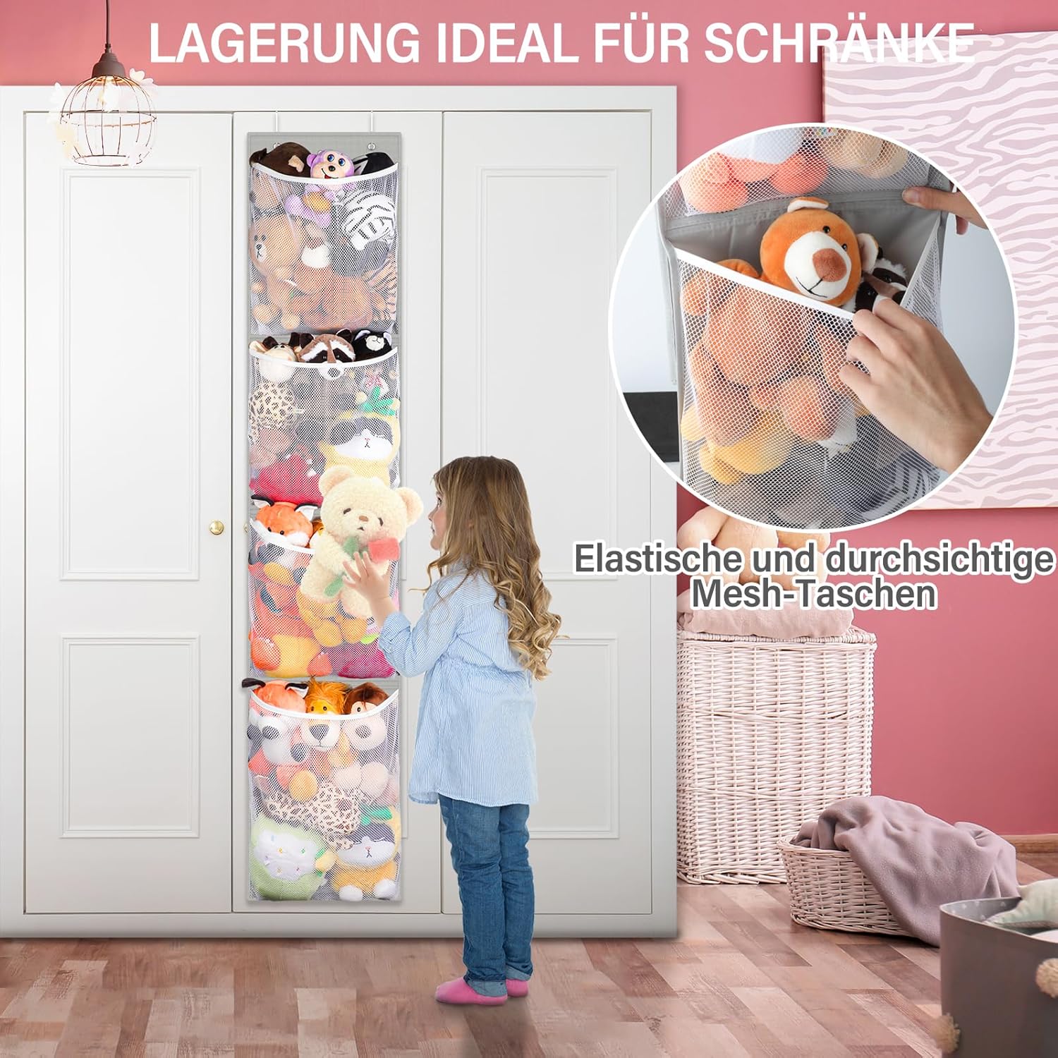 animal storage over door, hanging toy organizer, plush doll & bear baby accessory holder idea for nursery, 12 inch wide mesh bag for bi fold door closet girl boy kid room animal storage over door, hanging toy organizer, plush doll & bear baby accessory holder idea for nursery, 12 inch wide mesh bag for bi fold door closet girl boy kid room