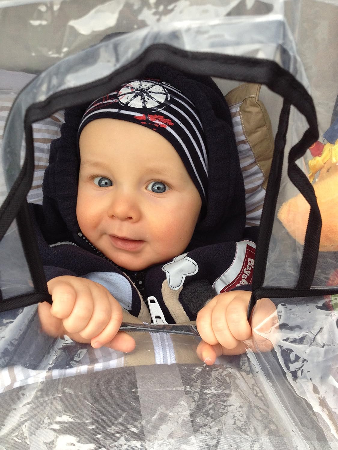 playshoes unisex children's universal rain cover for siblings pushchair 448961, 21 transparent, pack of 1 playshoes unisex children's universal rain cover for siblings pushchair 448961, 21 transparent, pack of 1