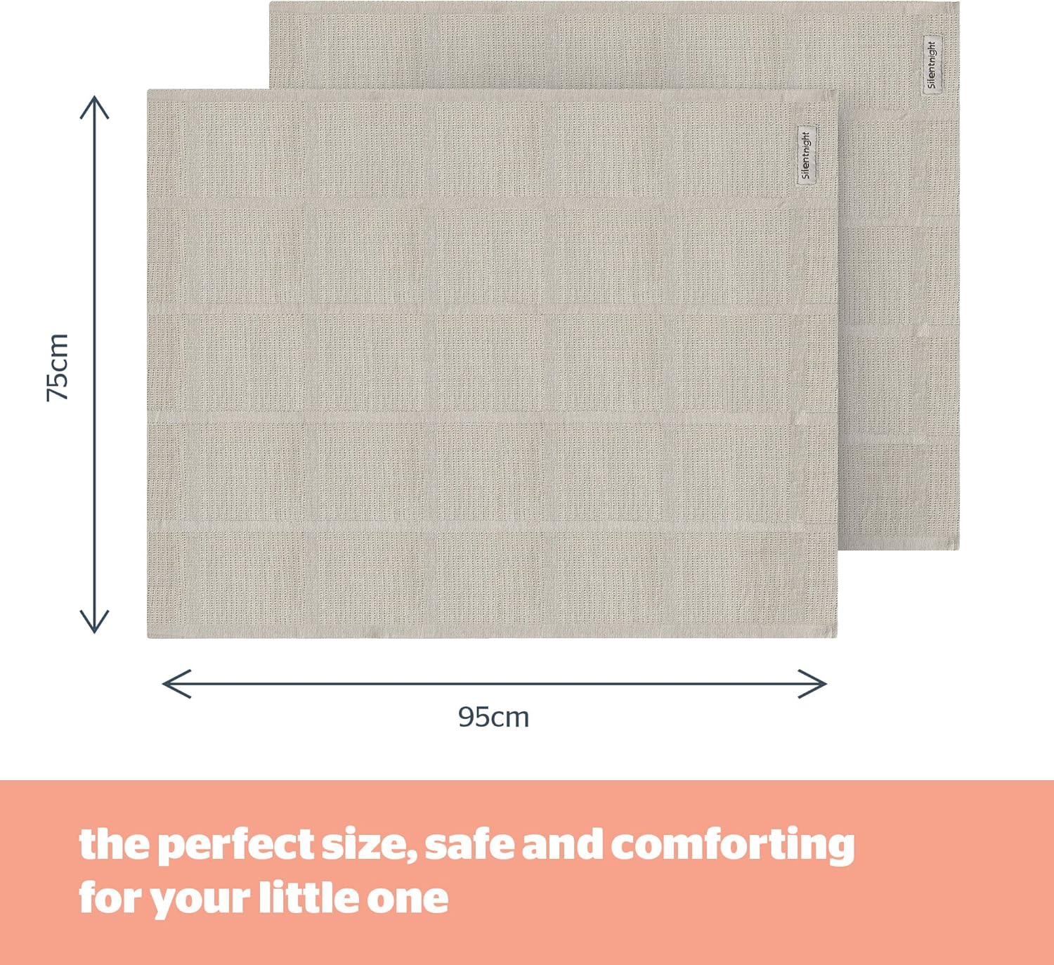 silentnight safe nights baby blanket pack of 2 soft 100% cotton cellular baby blanket for newborn ideal for cot, crib, moses basket and pram baby essentials 2 pack grey silentnight safe nights baby blanket pack of 2 soft 100% cotton cellular baby blanket for newborn ideal for cot, crib, moses basket and pram baby essentials 2 pack grey